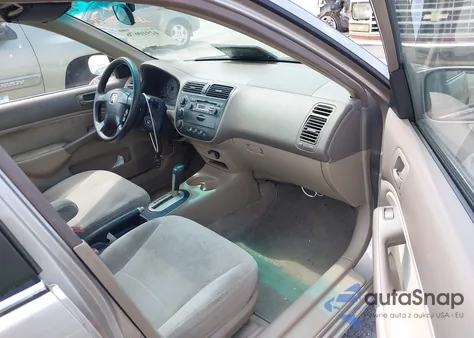 2001 Honda Civic Ex z USA, uszkodzony, nr VIN 2HGES26721H578907